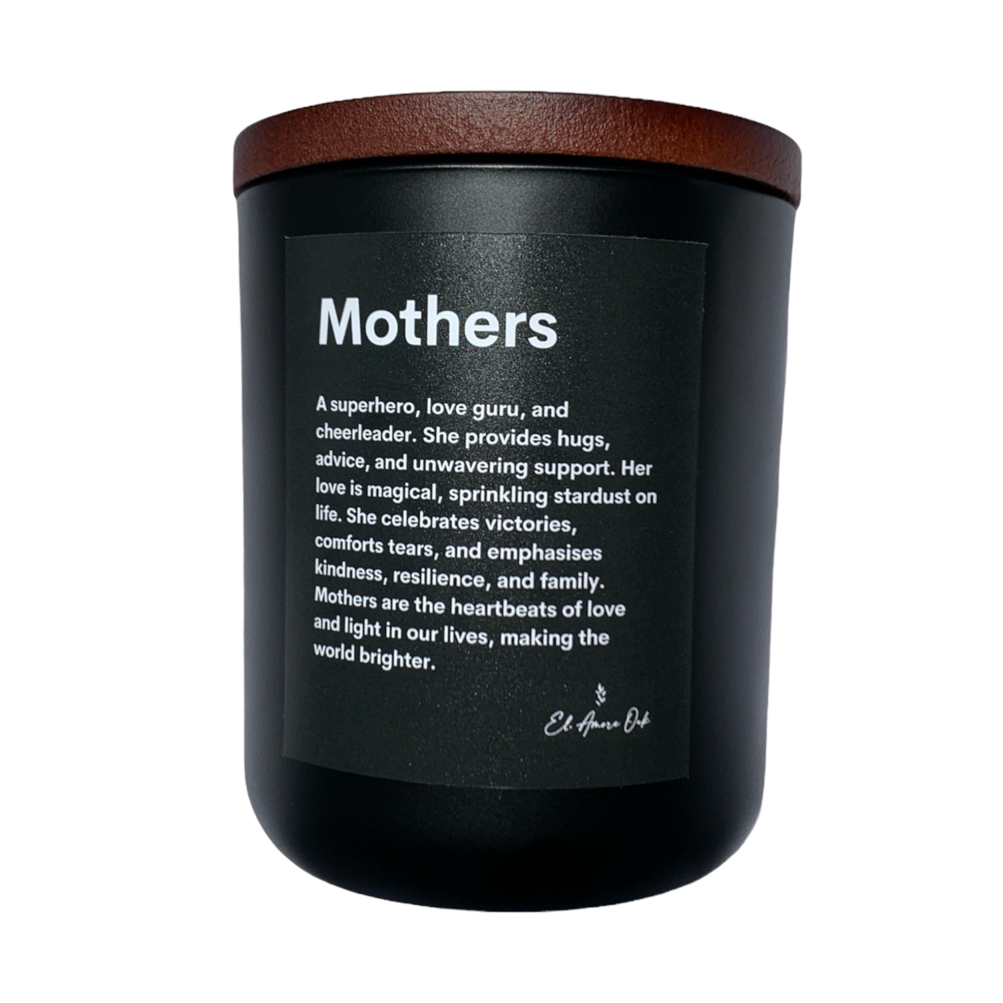 Mothers Themed Wooden Wick Candle