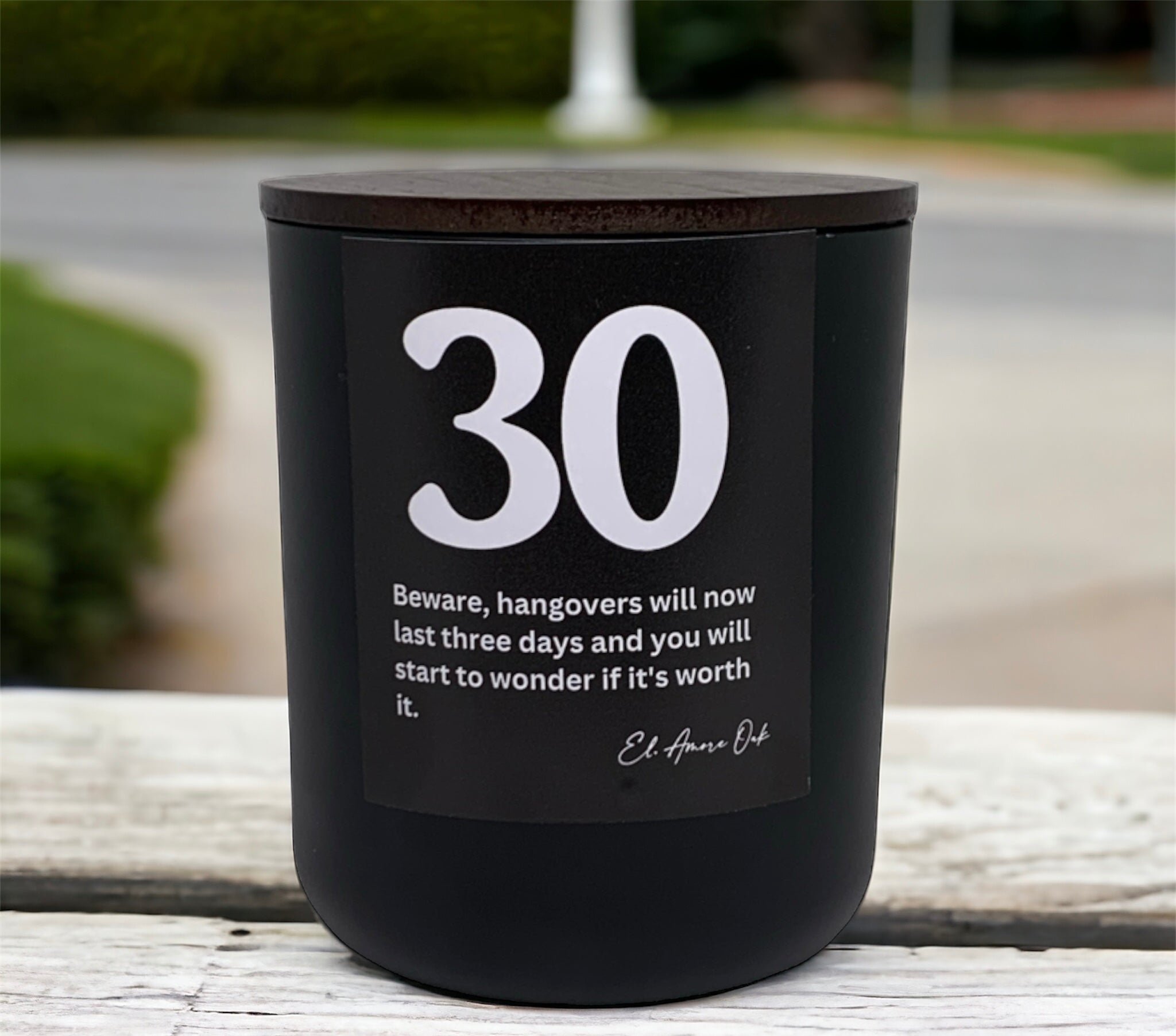30 Themes Wooden Wick Candle