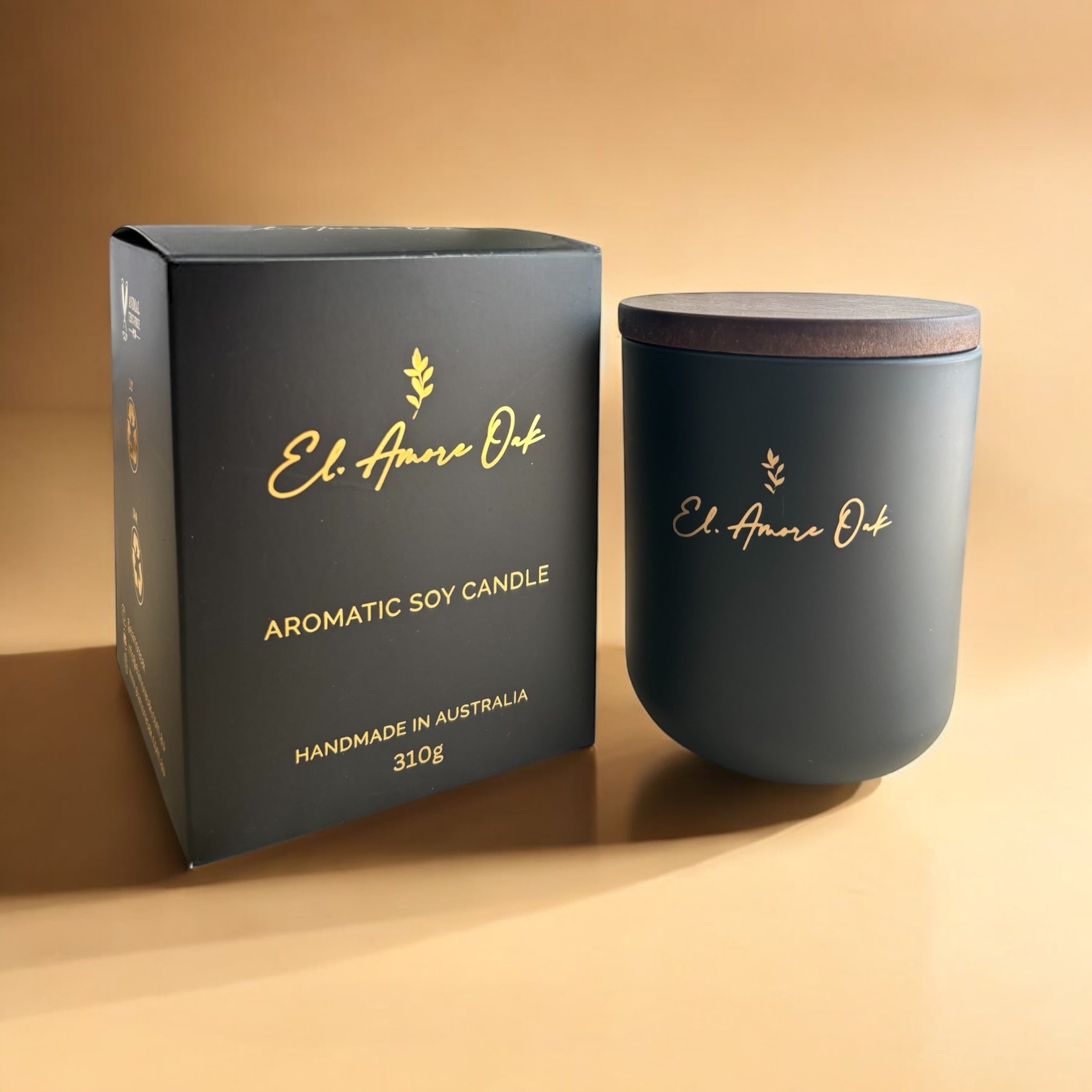 Vanilla Caramel Wooden Wick Candle