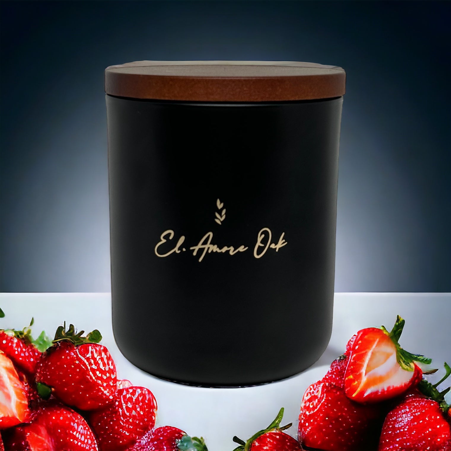 Strawberries & Cream Wooden Wick Candle